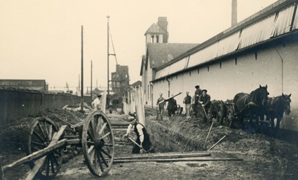 Udgravning Af Kloakker I 1920