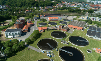 Vejle Renseanlæg set fra oven
