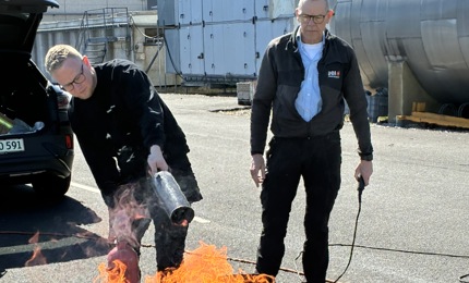 Kursus i at forbygge brand på Vejle Renseanlæg