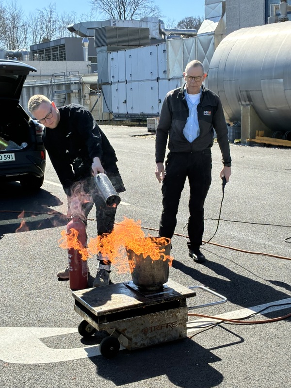 Kursus i at forbygge brand på Vejle Renseanlæg